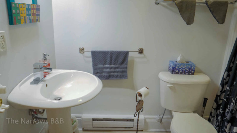 image: bathroom sink and toilet